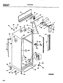 CABINET W / FAN ASSEMBLY Diagram and Parts List for WRT21NRBW1  Frigidaire Refrigerator