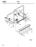 FRAME Diagram and Parts List for FDB679GFW3  Frigidaire Dishwasher