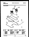 BROILER PARTS Diagram and Parts List for CEC4M4WXE  Gibson Range