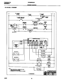 WIRING DIAGRAM Diagram and Parts List for FEF388WCCH  Frigidaire Range