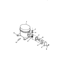 COMPRESSOR (`SLIDER` MODEL) Diagram and Parts List for A4LCC2  Frigidaire Air Conditioner