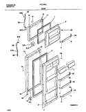 DOOR Diagram and Parts List for FRT21RRJD0  Frigidaire Refrigerator