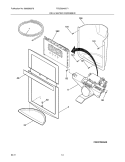ICE & WATER DISPENSER Diagram and Parts List for FGUS2645LF1  Frigidaire Refrigerator