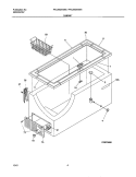 CABINET Diagram and Parts List for FFC20G4AW0  Frigidaire Freezer