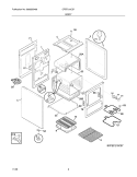 BODY Diagram and Parts List for CFEF210CS7  Frigidaire Range