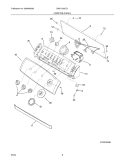 CONTROL / PANEL Diagram and Parts List for SWS1339CC1  Westinghouse Washer