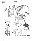 BODY Diagram and Parts List for MGF333BEWA  Frigidaire Range