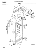 CABINET Diagram and Parts List for GRT18DNED2  Gibson Refrigerator