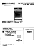 COVER Diagram and Parts List for FEF358BFWD  Frigidaire Range