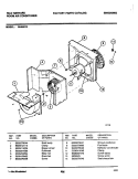 MOTOR / FAN Diagram and Parts List for 5HA501B  Frigidaire Air Conditioner
