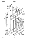 DOOR Diagram and Parts List for FRT24XHAD2  Frigidaire Refrigerator