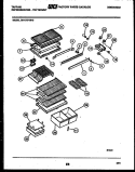 SHELVES AND SUPPORTS Diagram and Parts List for 95-1787-00-05  Tappan Refrigerator
