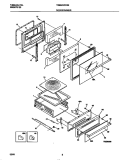 DOOR / DRAWER Diagram and Parts List for TGB500CCB2  Tappan Wall Oven