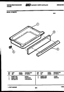 DRAWER PARTS Diagram and Parts List for KF480NW1  Frigidaire Range