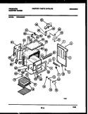 BODY PARTS Diagram and Parts List for RES34BNW3  Frigidaire Range