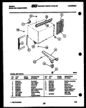 CABINET AND INSTALLATION PARTS Diagram and Parts List for AM11C4EVA  Gibson Air Conditioner