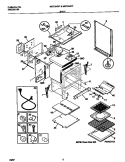 BODY Diagram and Parts List for MGF354CFSB  Frigidaire Range