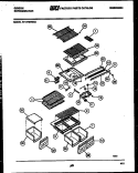 SHELVES AND SUPPORTS Diagram and Parts List for RT17F5WX4A  Gibson Refrigerator