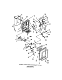 FREEZER COMPARTMENT DOOR, DISPENSER Diagram and Parts List for FPE26VWCW1  Frigidaire Refrigerator
