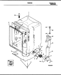 TUB AND FRAME PARTS Diagram and Parts List for FDB878RBB0  Frigidaire Dishwasher