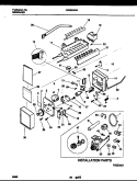 ICE MAKER AND INSTALLATION PARTS Diagram and Parts List for FRS22WHAW0  Frigidaire Refrigerator