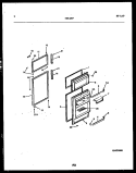DOOR PARTS Diagram and Parts List for FPI14TPH0  Frigidaire Refrigerator