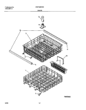 RACKS Diagram and Parts List for FDP750RCS0  Frigidaire Dishwasher