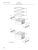 SHELVES - FREEZER Diagram and Parts List for E42BS75ETT  Electrolux Refrigerator