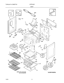 BODY Diagram and Parts List for LGGF3032KQJ  Frigidaire Range