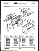 DOOR PARTS Diagram and Parts List for 11-4969-00-02  Tappan Wall Oven