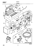 ICE MAKER Diagram and Parts List for FRS22ZGHD2  Frigidaire Refrigerator