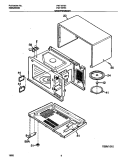 WRAPPER / BODY Diagram and Parts List for FMT157E1W0  Frigidaire Microwave