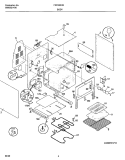 BODY Diagram and Parts List for FEFB55CHSA  Frigidaire Range