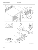 SYSTEM Diagram and Parts List for FRT15B1BW2  Frigidaire Refrigerator