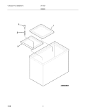 DOOR Diagram and Parts List for ST15G4  Frigidaire Freezer