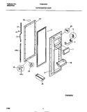 REFRIGERATOR DOOR Diagram and Parts List for FRS24WRCD2  Frigidaire Refrigerator