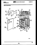 DOOR PARTS Diagram and Parts List for RD11F2WVJC  Gibson Refrigerator