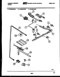 BURNER, MANIFOLD AND GAS CONTROL Diagram and Parts List for 30-6539-00-03  Tappan Range