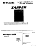 COVER Diagram and Parts List for TEB500CCB3  Tappan Wall Oven