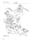 OVEN,CABINET Diagram and Parts List for EI30MH55GWB  Electrolux Microwave