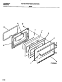 DOOR Diagram and Parts List for WGF325BADA  Frigidaire Range