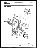 CABINET PARTS Diagram and Parts List for TFU12M4AW0  Tappan Freezer