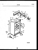 CABINET PARTS Diagram and Parts List for GTL142WK2  Frigidaire Refrigerator