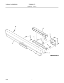 CONTROL PANEL Diagram and Parts List for EIDW6405HT0  Electrolux Dishwasher