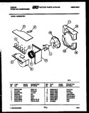 AIR HANDLING PARTS Diagram and Parts List for GAS258P2K1  Gibson Air Conditioner