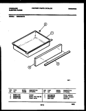 DRAWER PARTS Diagram and Parts List for RES34BNW3  Frigidaire Range