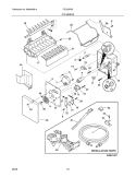 ICE MAKER Diagram and Parts List for FSC23R5DW9  Frigidaire Refrigerator
