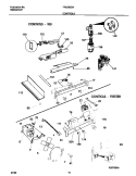CONTROLS Diagram and Parts List for FRS26ZSHB1  Frigidaire Refrigerator