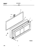 DOOR Diagram and Parts List for MFC13M0BW4  Frigidaire Freezer