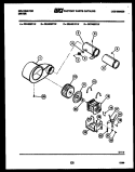 BLOWER AND DRIVE PARTS Diagram and Parts List for DEA500F1D  Kelvinator Dryer